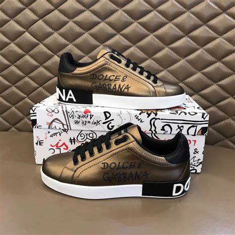 dolce gabbana tenis dorados|dolce and gabbana tekkies.